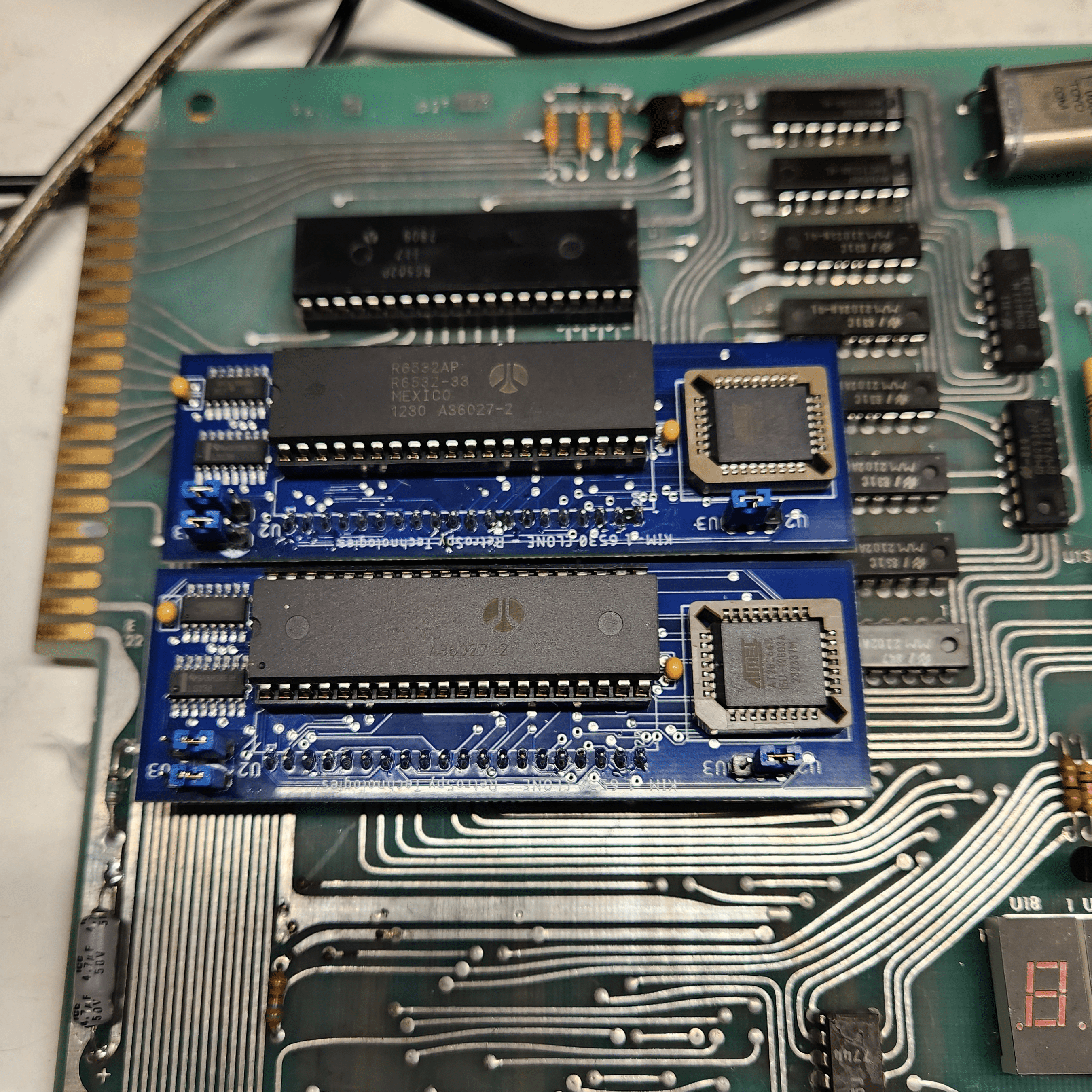 KIM-1 SBC with 2 MOS 6530 Replacements for KIM-1 SBC