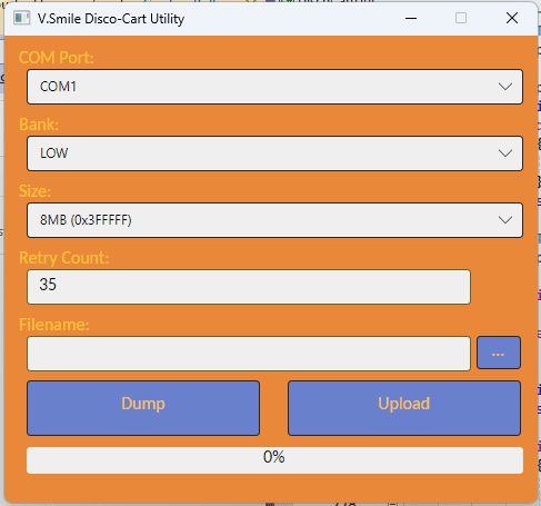 Screenshot of the V.Smale Disco-Cart Utility 2.0